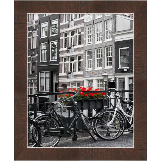 Picture of Amanti Art Narrow Picture Frame, 23in x 19in, Matted For 16in x 20in, Wildwood Brown