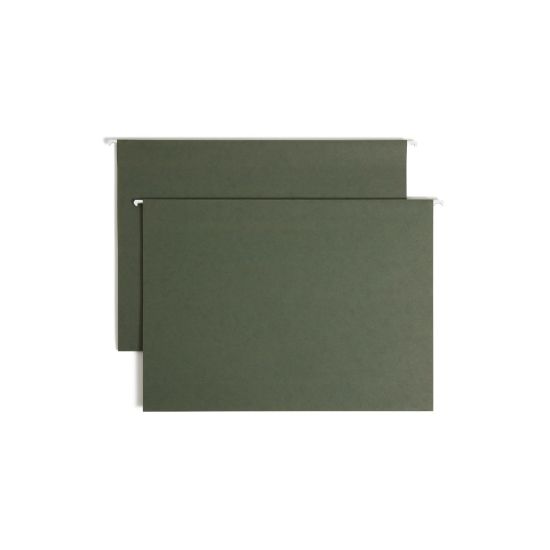 Picture of Smead Premium Box-Bottom Hanging File Folders, 3in Expansion, Legal Size, Standard Green, Box Of 25 Folders