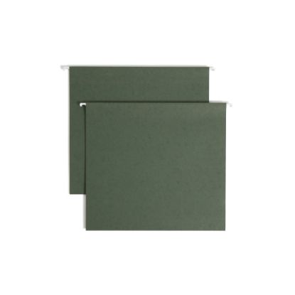 Picture of Smead Hanging Box-Bottom File Folders, 3in Expansion, Letter Size, Standard Green, Box Of 25