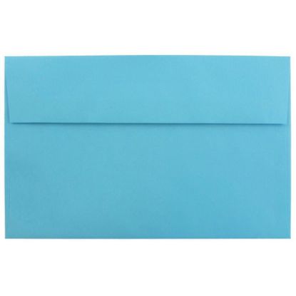 Picture of JAM Paper Booklet Invitation Envelopes, A10, Gummed Seal, 30% Recycled, Blue, Pack Of 25