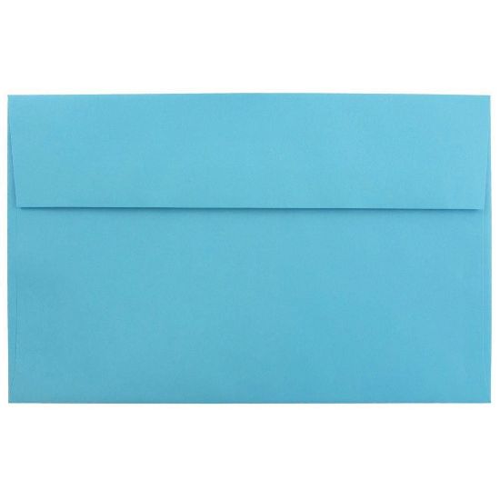 Picture of JAM Paper Booklet Invitation Envelopes, A10, Gummed Seal, 30% Recycled, Blue, Pack Of 25