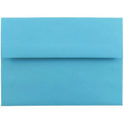 Picture of JAM Paper Booklet Invitation Envelopes, A6, Gummed Seal, 30% Recycled, Blue, Pack Of 25