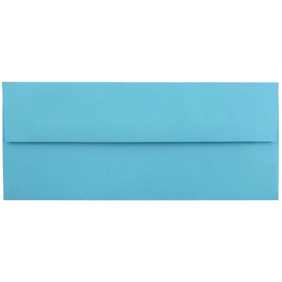 Picture of JAM PAPER #10 Business Colored Envelopes, 4 1/8 x 9 1/2, Blue Recycled, 25/Pack