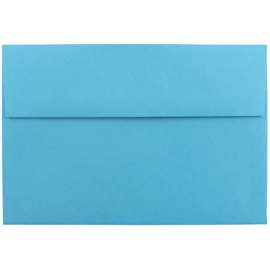 Picture of JAM Paper Booklet Invitation Envelopes, A8, Gummed Seal, 30% Recycled, Dark Blue, Pack Of 25