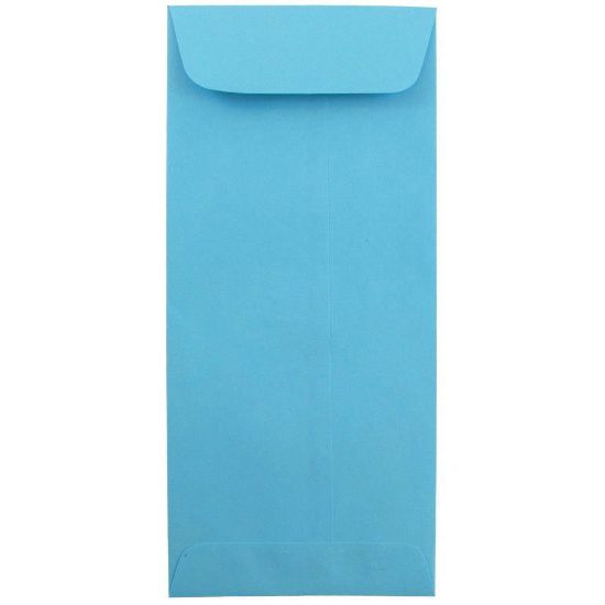 Picture of JAM Paper #10 Policy Envelopes, Gummed Seal, 30% Recycled, Blue, Pack Of 25