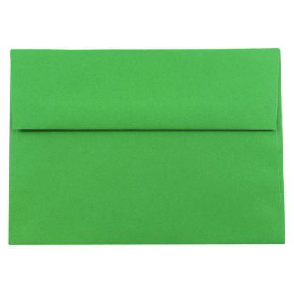 Picture of JAM Paper Booklet Invitation Envelopes, A8, Gummed Seal, 30% Recycled, Green, Pack Of 25