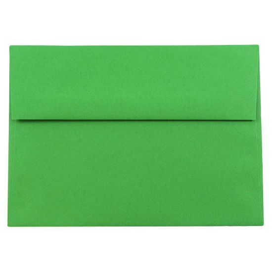 Picture of JAM Paper Booklet Invitation Envelopes, A8, Gummed Seal, 30% Recycled, Green, Pack Of 25