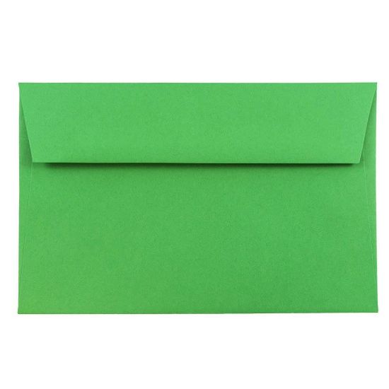 Picture of JAM Paper Booklet Invitation Envelopes, A9, Gummed Seal, 30% Recycled, Green, Pack Of 25