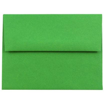 Picture of JAM Paper Booklet Invitation Envelopes, A2, Gummed Seal, 30% Recycled, Green, Pack Of 25