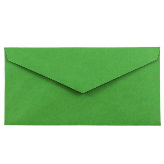 Picture of JAM Paper Booklet Envelopes, #7 3/4 Monarch, Gummed Seal, 30% Recycled, Green, Pack Of 25