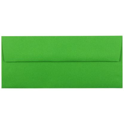 Picture of JAM PAPER #10 Business Colored Envelopes, 4 1/8in x 9 1/2in, Green, 25/Pack