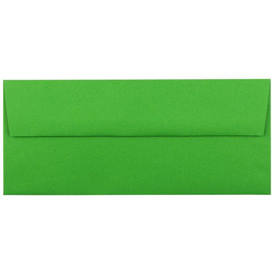 Picture of JAM PAPER #10 Business Colored Envelopes, 4 1/8in x 9 1/2in, Green, 25/Pack