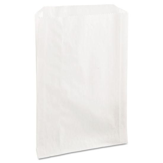 Picture of Bagcraft PB25 Grease-Resistant Sandwich Bags, 8in x 6 1/2in, White, Carton Of 2,000 Bags