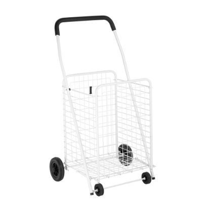 Picture of Honey-Can-Do Steel Jumbo Multipurpose Utility Cart, 36 7/8inH x 21 1/4inW x 16 3/4inD, White