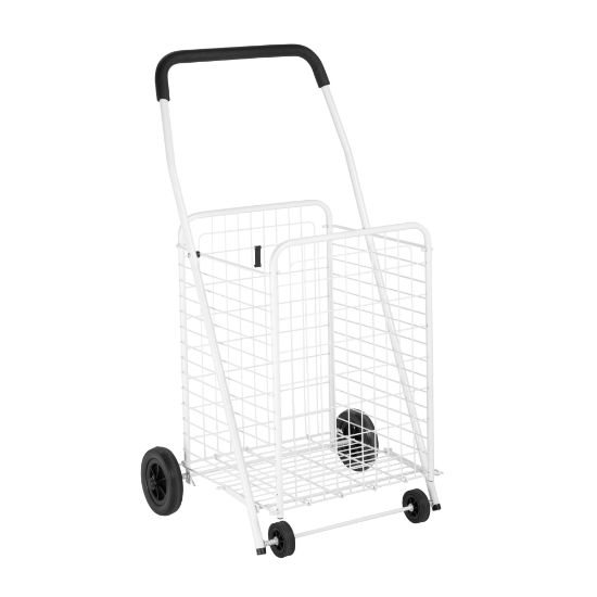 Picture of Honey-Can-Do Steel Jumbo Multipurpose Utility Cart, 36 7/8inH x 21 1/4inW x 16 3/4inD, White