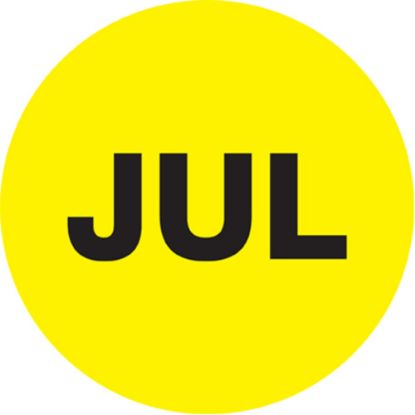 Picture of Tape Logic Yellow - "JUL" Months of the Year Labels 1in, DL6729, Roll of 500