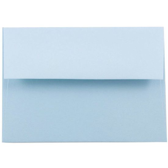 Picture of JAM Paper Booklet Invitation Envelopes, A6, Gummed Seal, Light Baby Blue, Pack Of 25