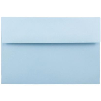 Picture of JAM Paper Booklet Invitation Envelopes, A8, Gummed Seal, Light Baby Blue, Pack Of 25