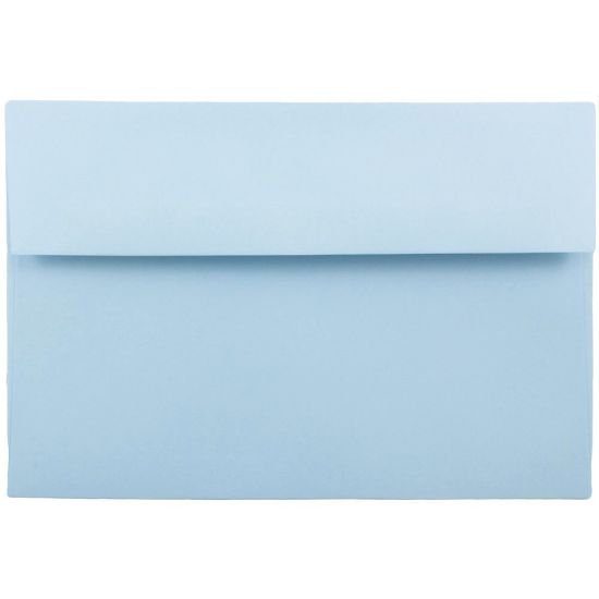 Picture of JAM Paper Booklet Invitation Envelopes, A8, Gummed Seal, Light Baby Blue, Pack Of 25