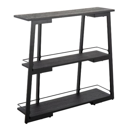 Picture of LumiSource Converge 41inH Industrial Bookcase, Black