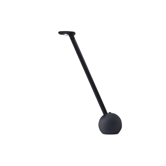 Picture of Adesso ADS360 Kiu LED Desk Lamp, Adjustable Height, 20 1/2inH, Black Shade/Matte Black Base