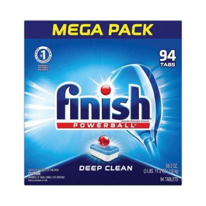 Picture of Finish Powerball Dishwasher Tabs, Fresh Scent, 59.2 Oz, Box Of 94 Tabs, Carton Of 4 Boxes