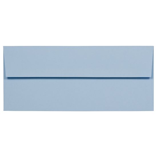 Picture of JAM PAPER #10 Business Premium Envelopes, 4 1/8in x 9 1/2in, Pastel Baby Blue, Pack Of 25