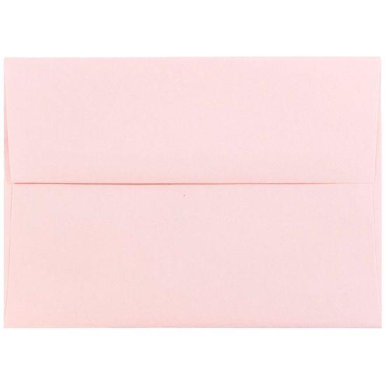 Picture of JAM Paper Booklet Invitation Envelopes, A6, Gummed Seal, Light Baby Pink, Pack Of 25