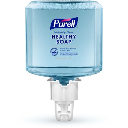 Picture of PURELL Brand Naturally Clean HEALTHY SOAP Foam ES6 Refill, Fragrance Free, 40.6 Oz Bottle