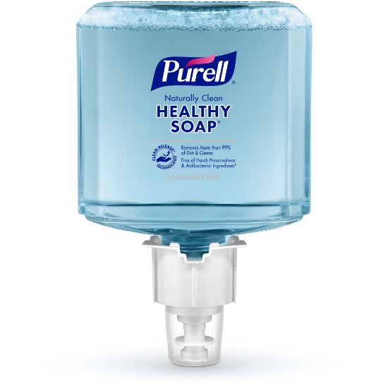 Picture of PURELL Brand Naturally Clean HEALTHY SOAP Foam ES6 Refill, Fragrance Free, 40.6 Oz Bottle