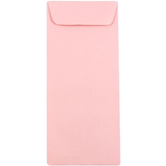 Picture of JAM Paper #10 Policy Envelopes, Gummed Seal, Light Baby Pink, Pack Of 25