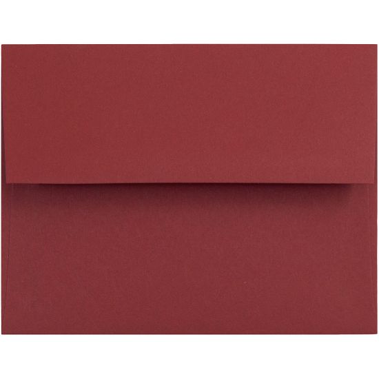 Picture of JAM Paper Booklet Invitation Envelopes, A2, Gummed Seal, Dark Red, Pack Of 25