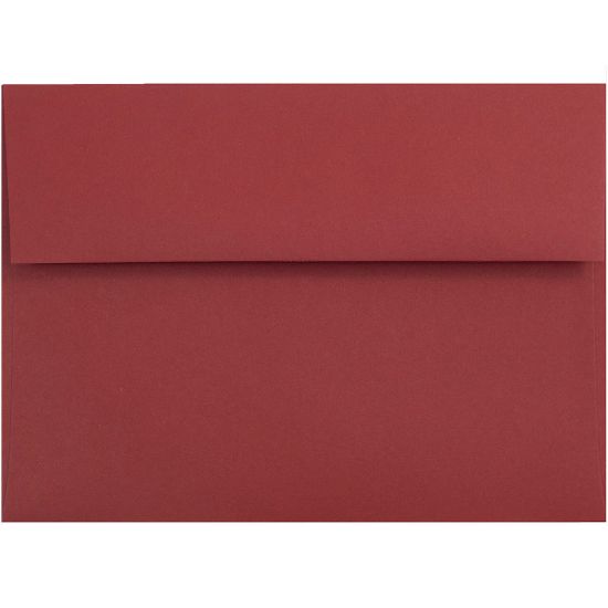 Picture of JAM Paper Booklet Invitation Envelopes, A6, Gummed Seal, Dark Red, Pack Of 25