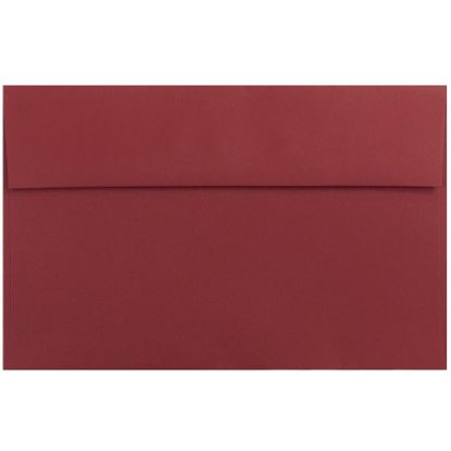 Picture of JAM Paper Booklet Invitation Envelopes, A10, Gummed Seal, Dark Red, Pack Of 25