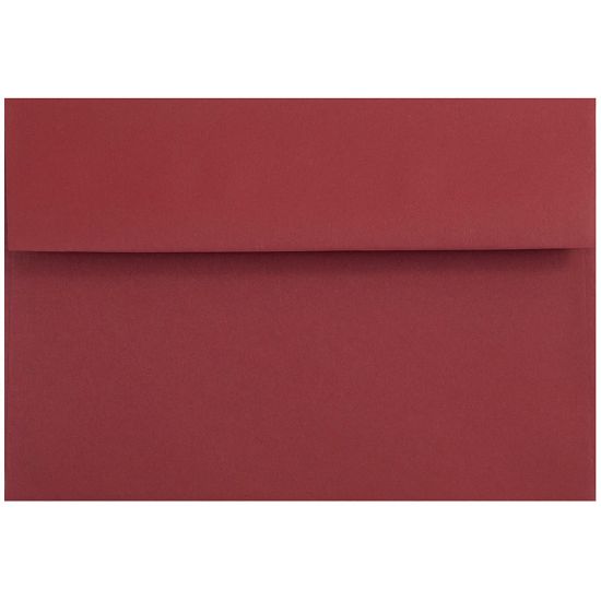 Picture of JAM Paper Booklet Invitation Envelopes, A8, Gummed Seal, Dark Red, Pack Of 25