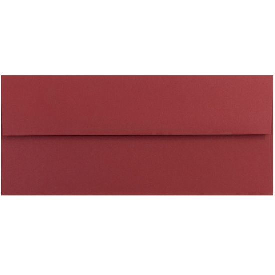 Picture of JAM PAPER #10 Business Premium Envelopes, 4 1/8in x 9 1/2in, Dark Red, Pack Of 25