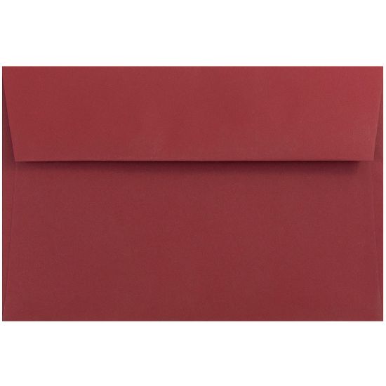 Picture of JAM Paper Booklet Invitation Envelopes, A9, Gummed Seal, Dark Red, Pack Of 25