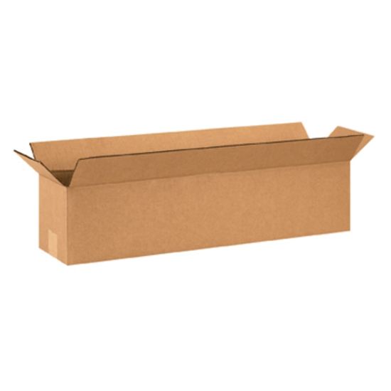 Picture of Partners Brand Long Corrugated Boxes, 26in x 6in x 6in, Kraft, Bundle of 25