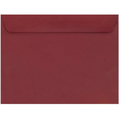 Picture of JAM Paper Booklet Envelopes, 9in x 12in, Gummed Seal, Dark Red, Pack Of 25