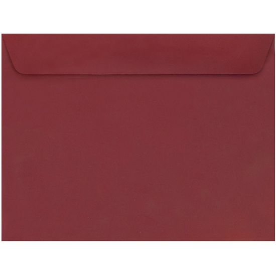 Picture of JAM Paper Booklet Envelopes, 9in x 12in, Gummed Seal, Dark Red, Pack Of 25