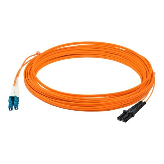 Picture of AddOn 2m LC to MT-RJ OM1 Orange Patch Cable - Patch cable - MT-RJ/UPC multi-mode (M) to LC/UPC multi-mode (M) - 2 m - fiber optic - 62.5 / 125 micron - OM1 - halogen-free - orange