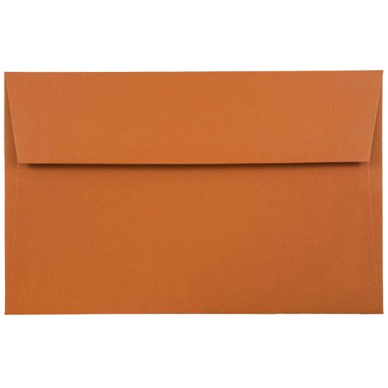 Picture of JAM Paper Booklet Invitation Envelopes, A8, Gummed Seal, Dark Orange, Pack Of 25