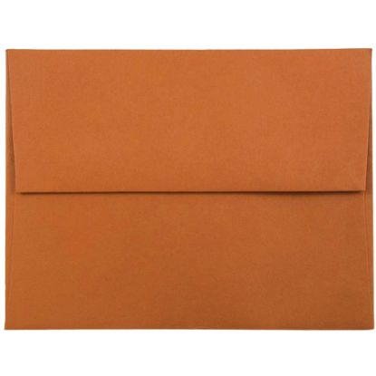 Picture of JAM Paper Booklet Invitation Envelopes, A2, Gummed Seal, Dark Orange, Pack Of 25