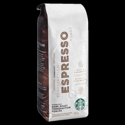 Picture of Starbucks Whole Bean Coffee, Dark Roast, Espresso, 1 Lb Per Bag