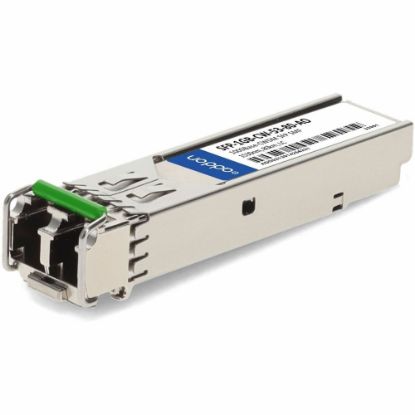 Picture of AddOn MSA and TAA Compliant 1000Base-CWDM SFP Transceiver (SMF, 1530nm, 80km, LC) - 100% compatible and guaranteed to work