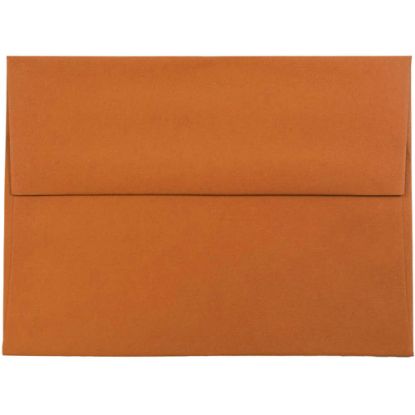 Picture of JAM Paper Booklet Invitation Envelopes, A6, Gummed Seal, Dark Orange, Pack Of 25