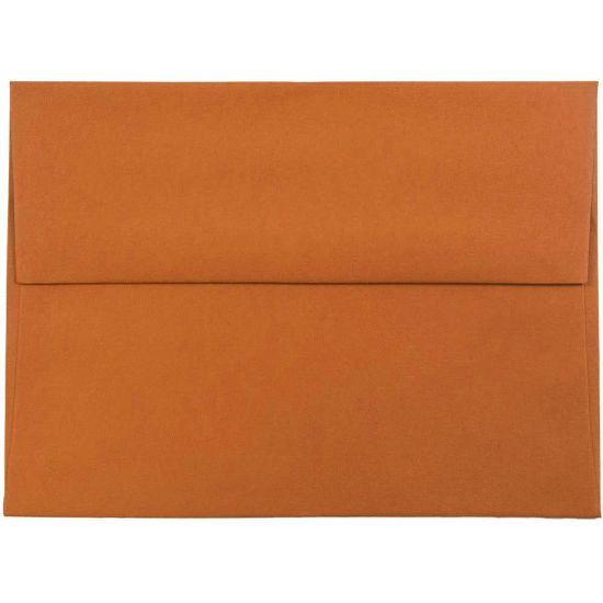 Picture of JAM Paper Booklet Invitation Envelopes, A6, Gummed Seal, Dark Orange, Pack Of 25