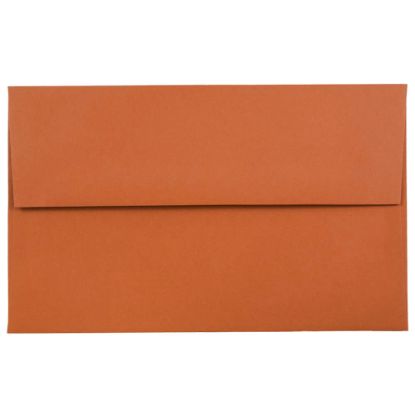 Picture of JAM Paper Booklet Invitation Envelopes, A10, Gummed Seal, Dark Orange, Pack Of 25