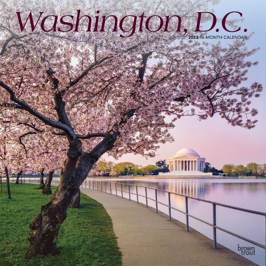 Picture of BrownTrout 12-Month Wall Calendar, 12in x 12in, Washington, D.C., January 2023 to December 2023