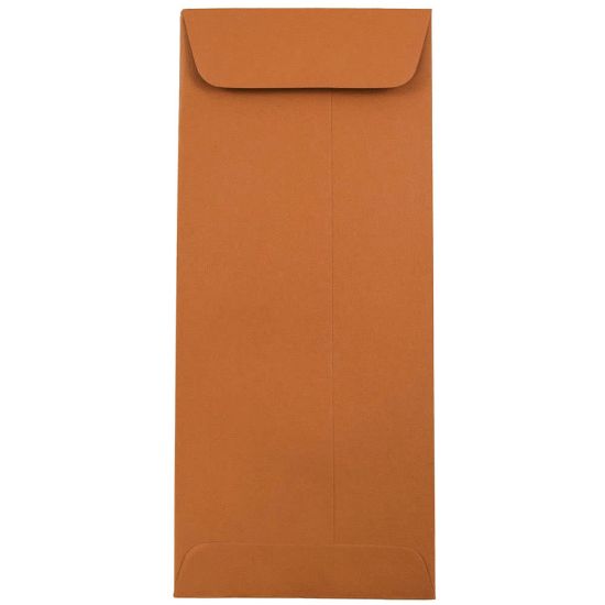 Picture of JAM Paper #10 Policy Envelopes, Gummed Seal, Dark Orange, Pack Of 25